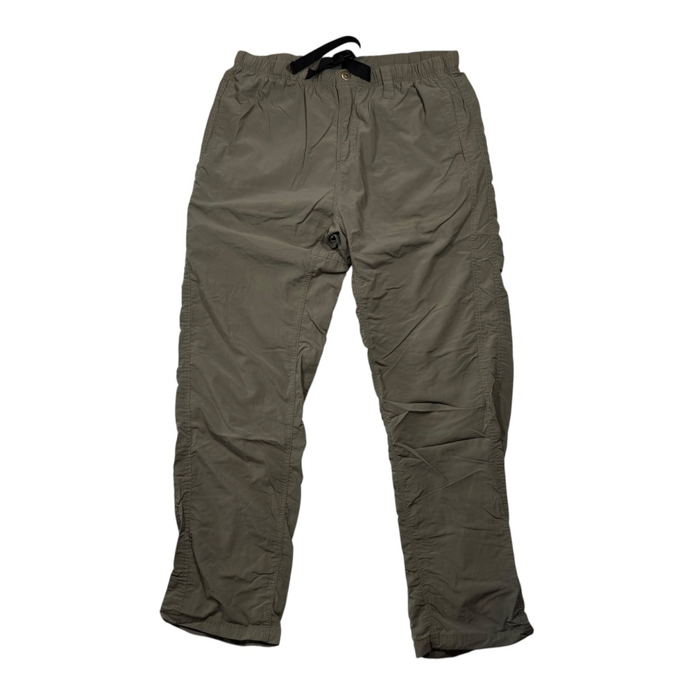 Gramicci Nylon Climbing Gorpcore Pants Men's XL Khaki Gray Belted Elastic